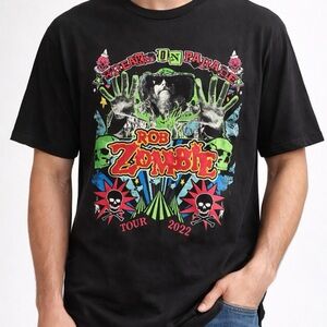 Rob Zombie Black Graphic T-Shirt